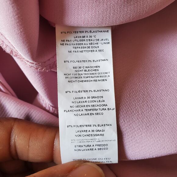 Saint Genies Pink Chain Accent Blazer Jacket Dress Size 6 - Picture 10 of 11